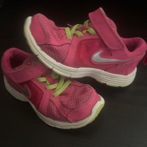 pink Nike sneakers